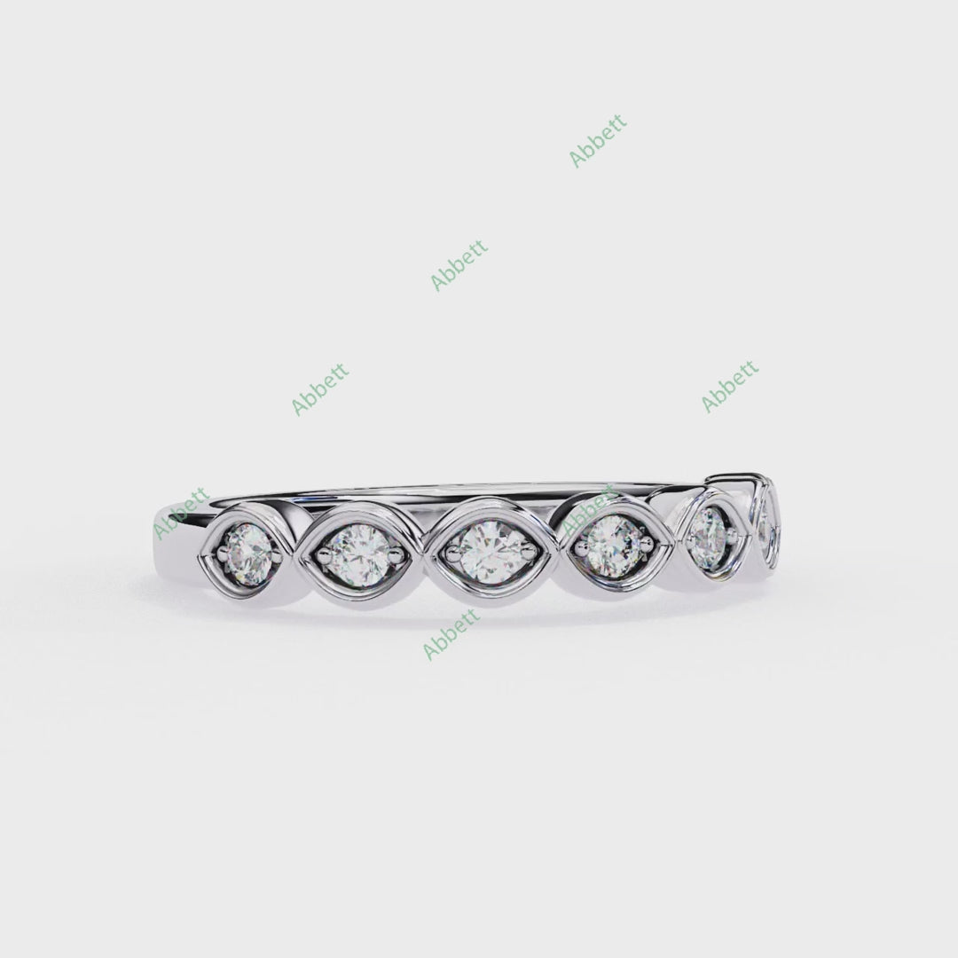 Anniversary Wedding Band WEAN1018