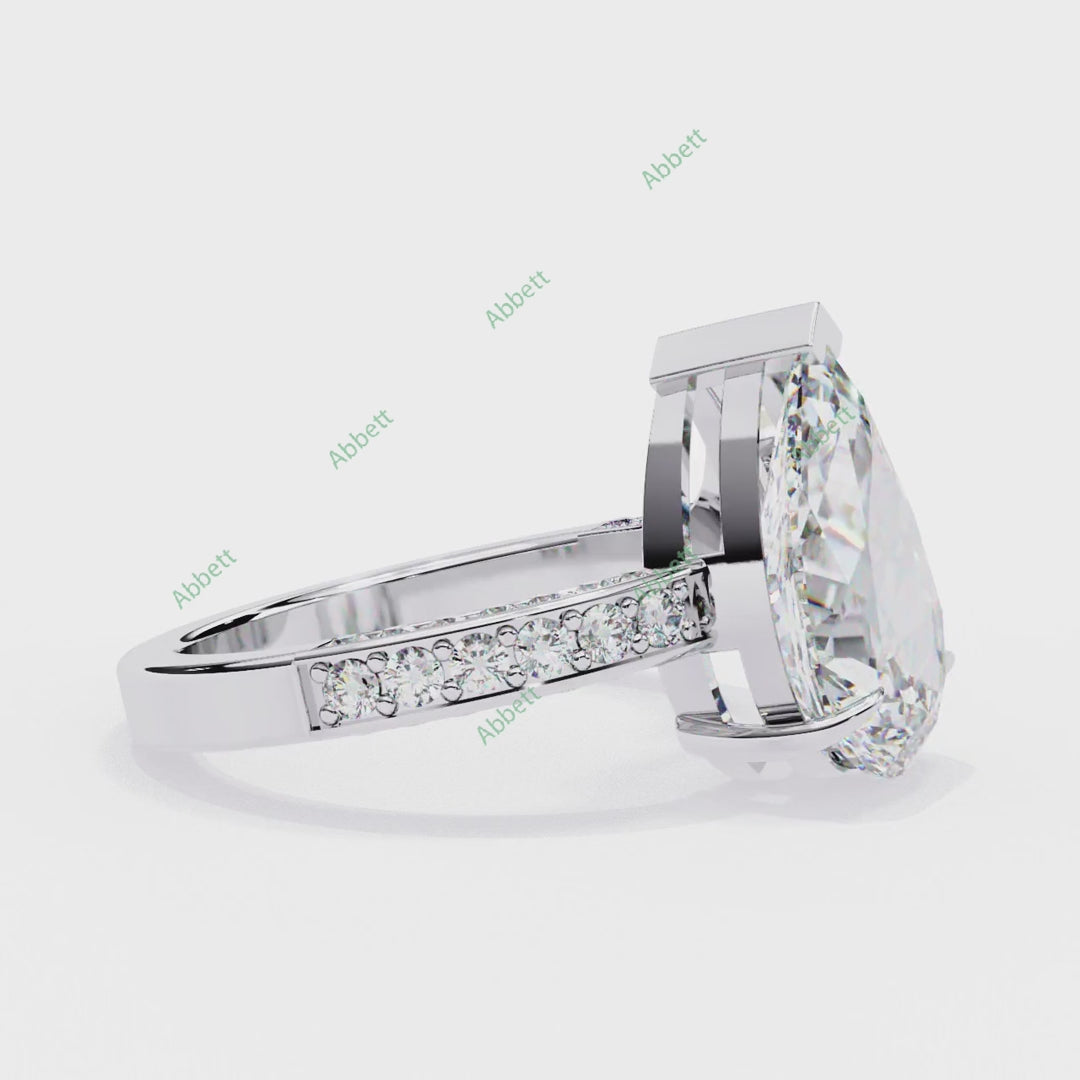 Curved Engagement Ring ENCU1130
