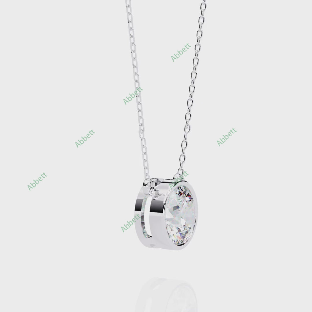 Bezel Solitaire Pendant PE1229