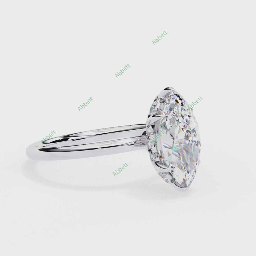 Hidden Halo Engagement Ring ENHI1518