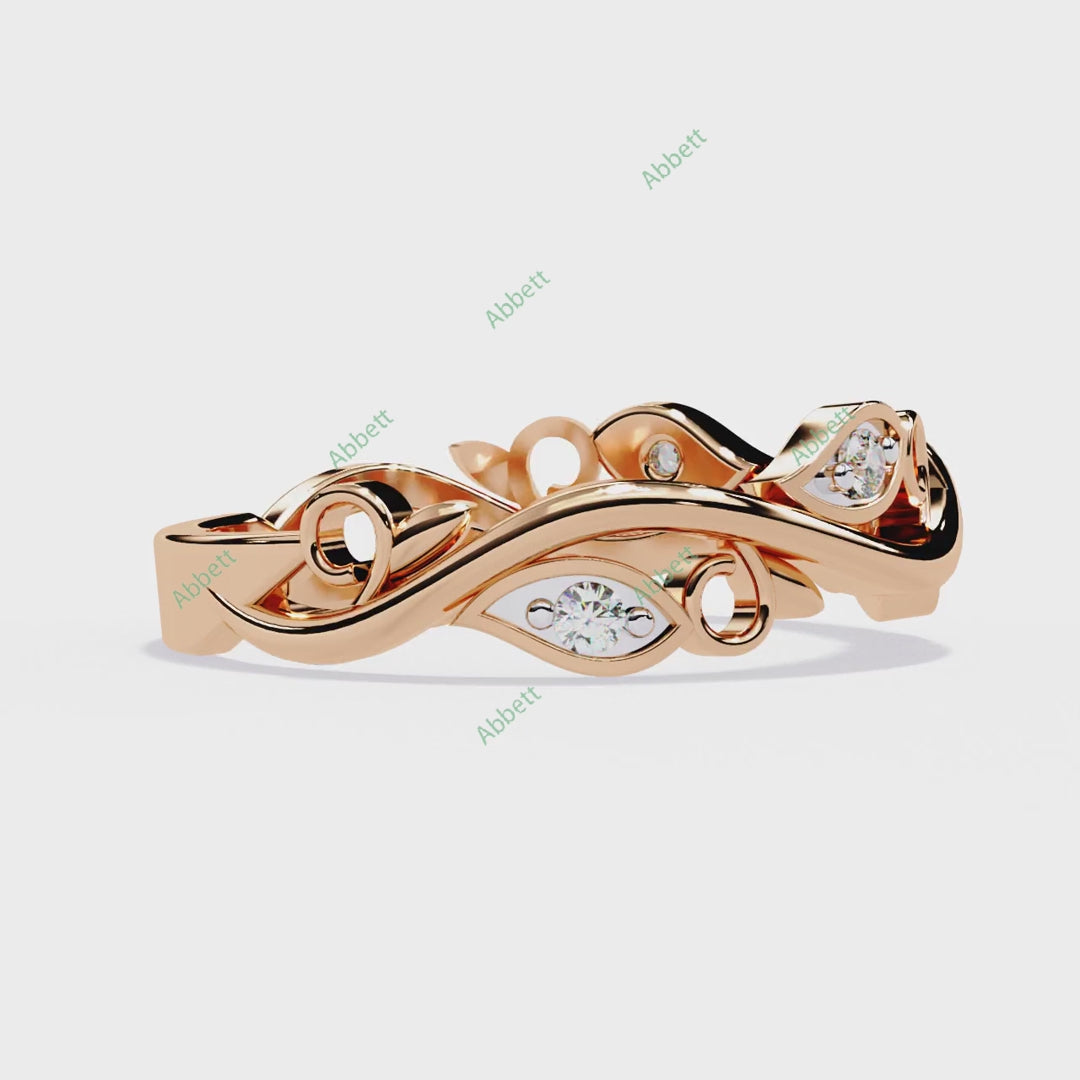 Natural Wedding Band WEAN1031