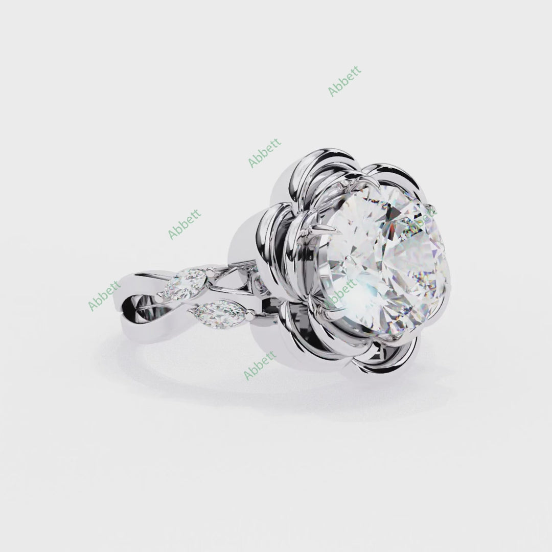 Accented Engagement Ring ENAC1143