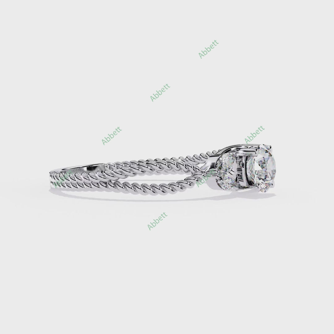 Accented Engagement Ring ENAC1205