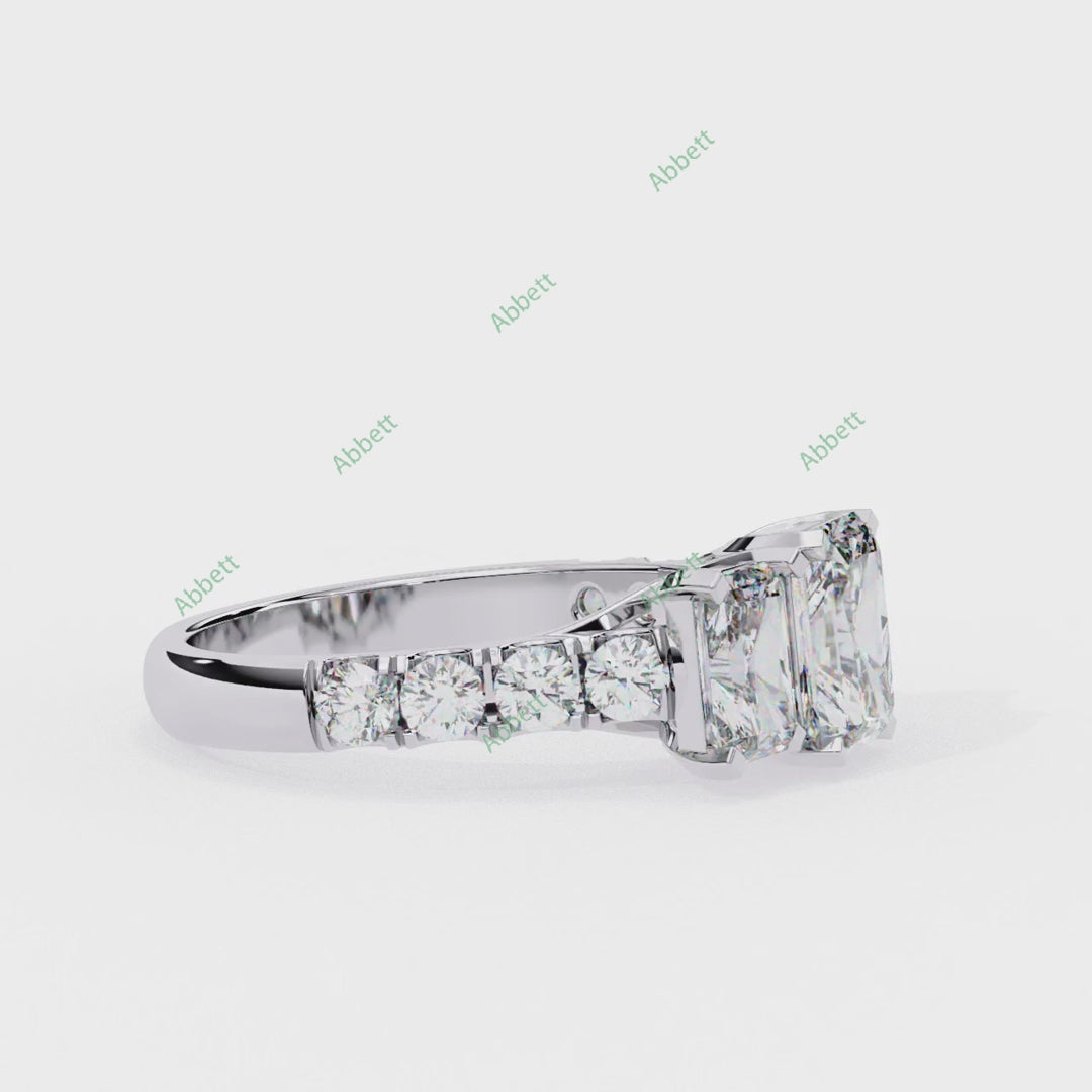 Three Stone Engagement Ring ENTH1055
