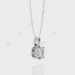 Load and play video in Gallery viewer, Round Solitaire Pendant PE1230
