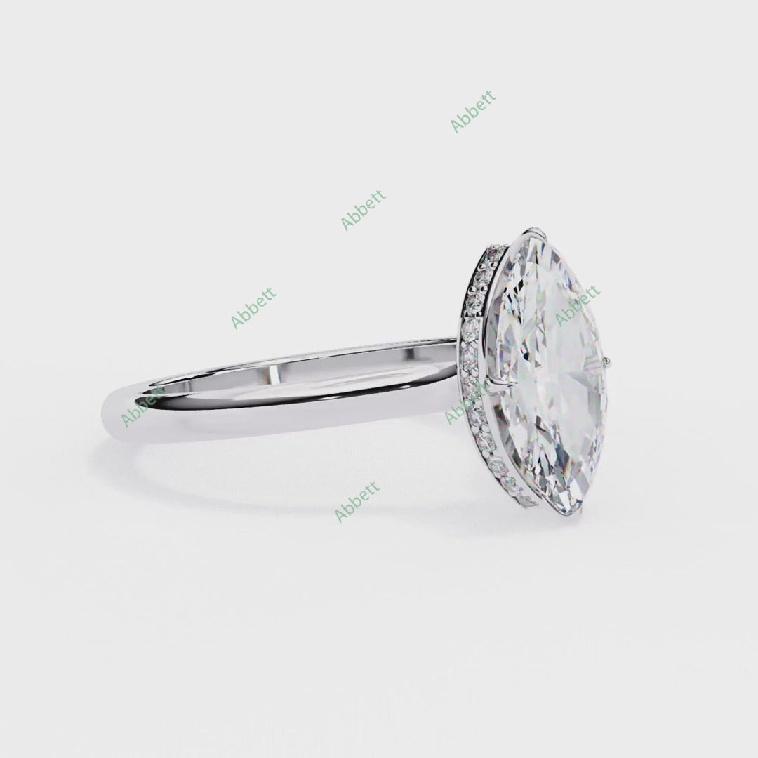Hidden Halo Engagement Ring ENHI1519