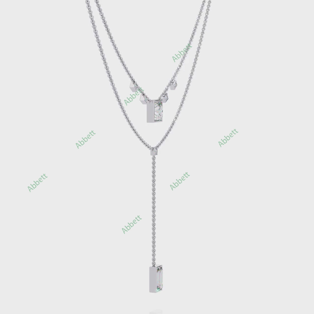 Drop Layered Necklace NELA1295