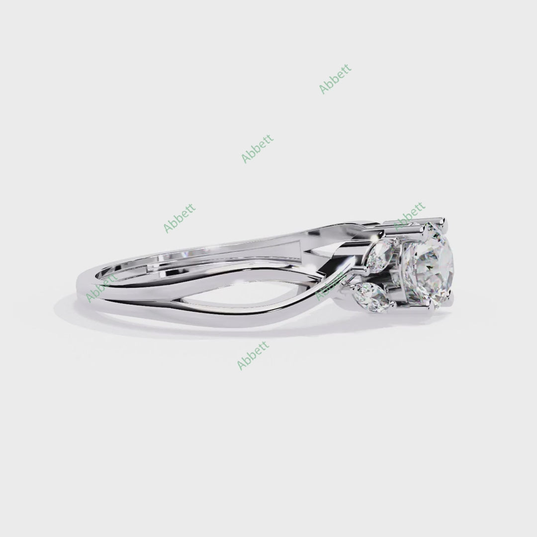 Accented Engagement Ring ENAC1192
