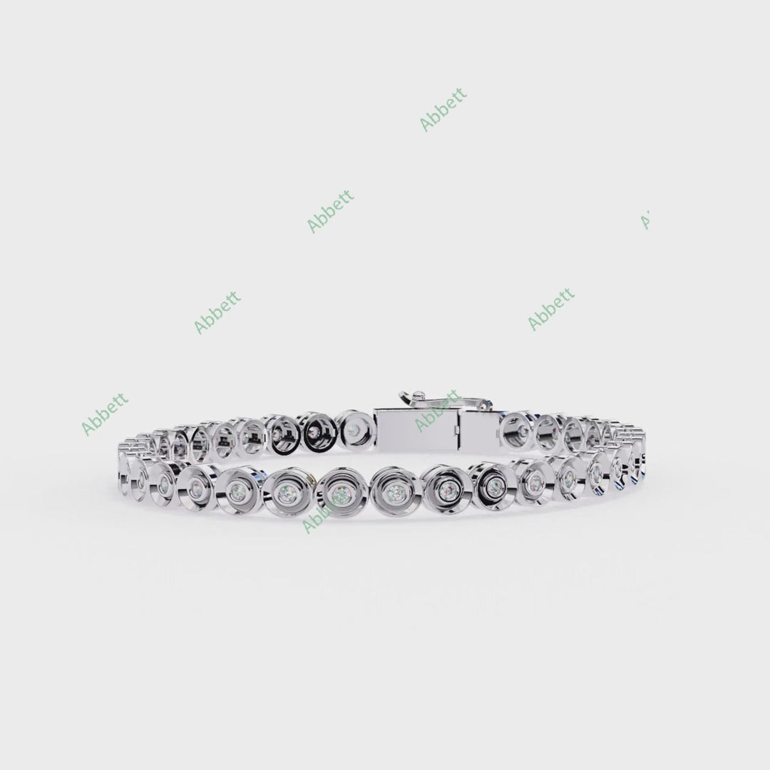 Bezel Tennis Bracelet TE1421