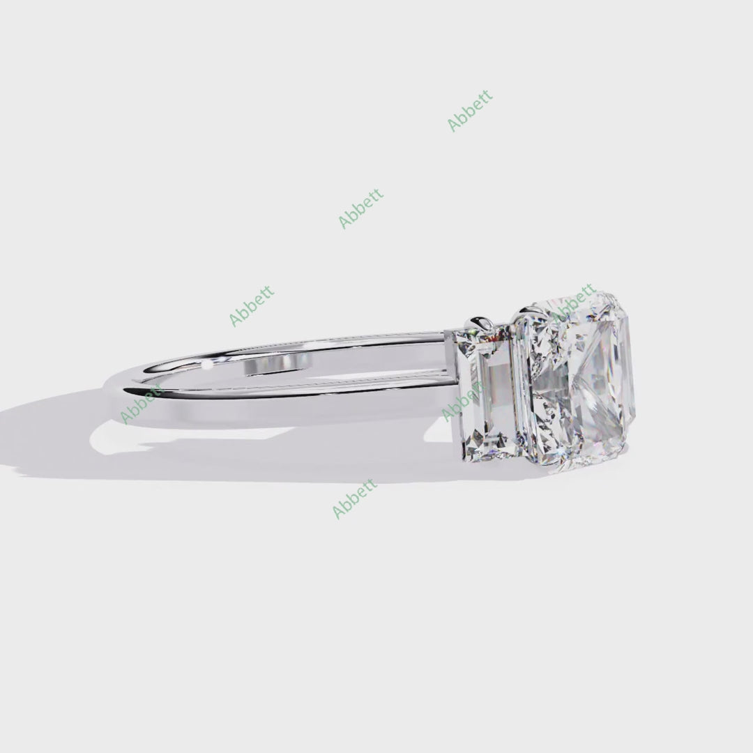 Three Stone Engagement Ring ENTH1506