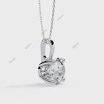 Load and play video in Gallery viewer, Round Solitaire Pendant PE1237
