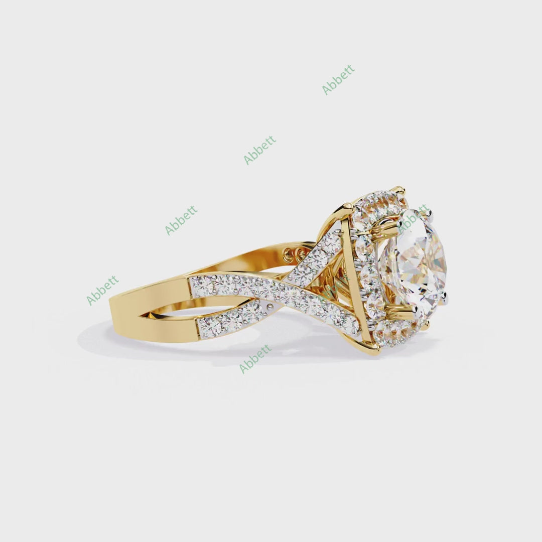Halo Engagement Ring ENHA1203