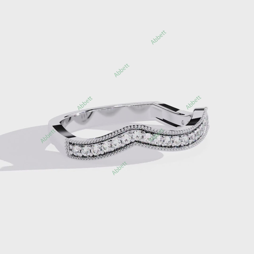 Curved Wedding Band WECU1046