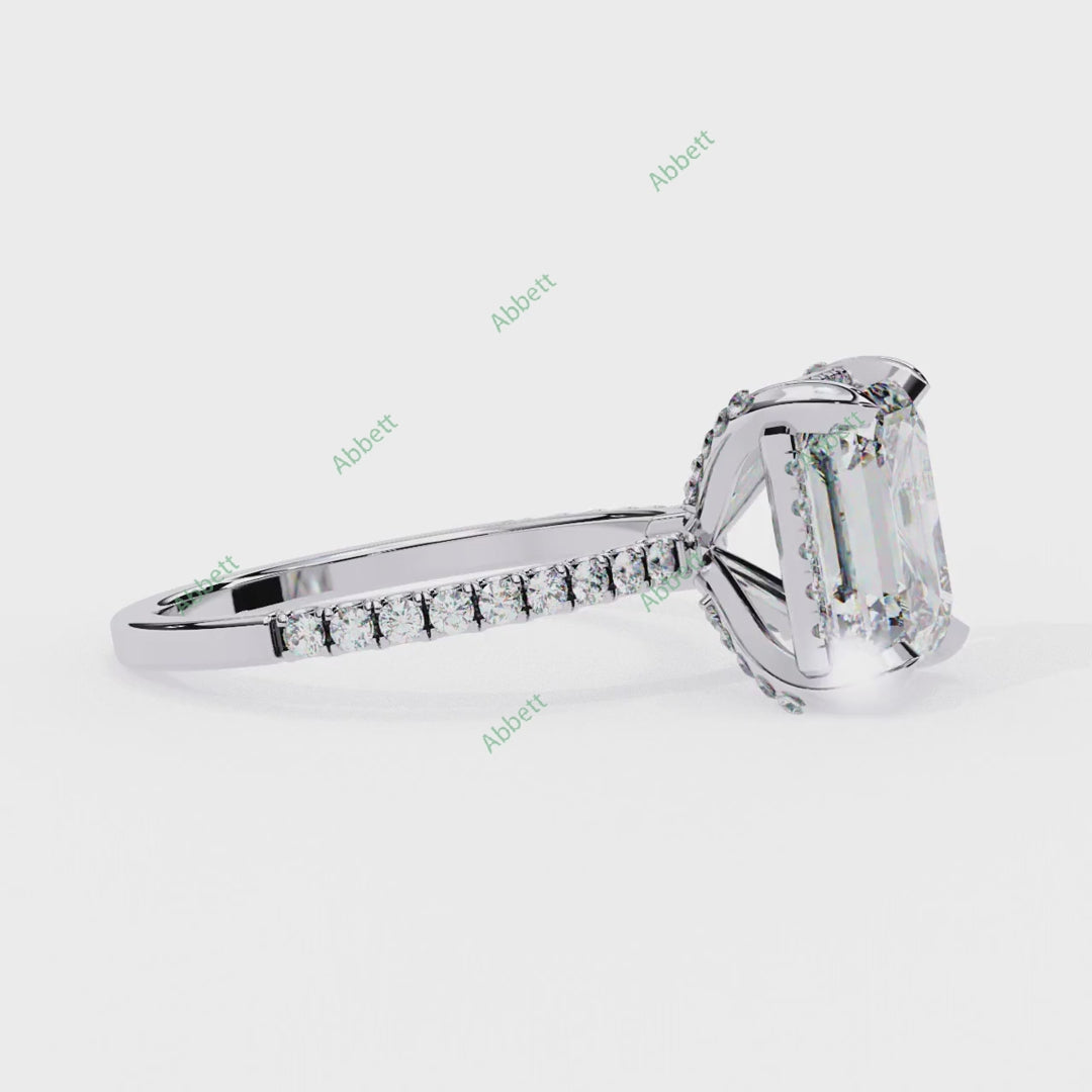 Hidden Accent Engagement Ring ENHI1483