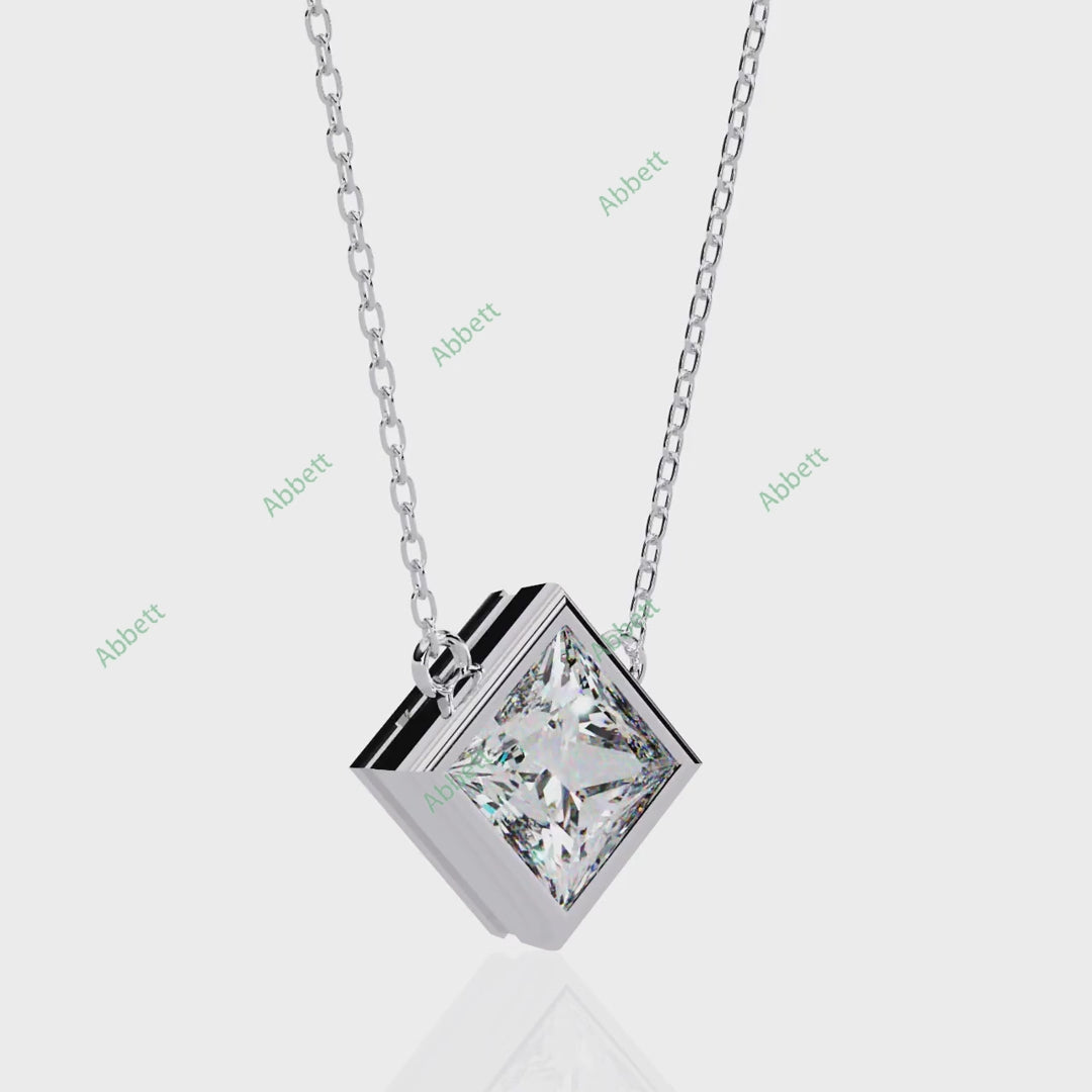 Bezel Solitaire Pendant PE1234