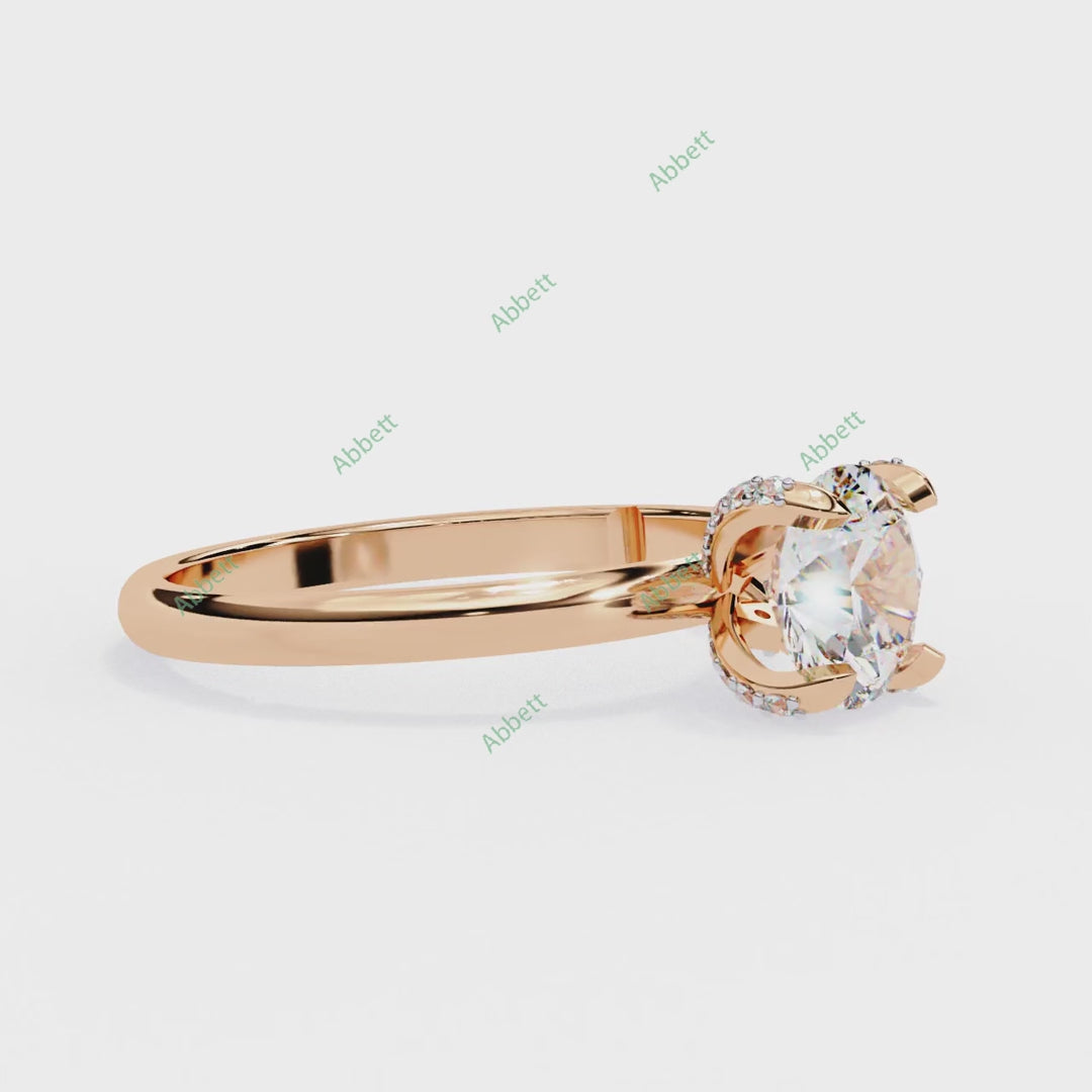 Hidden Accent Engagement Ring ENHI1072