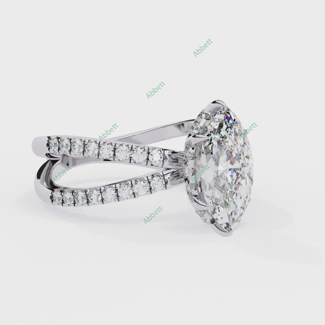 Hidden Halo Engagement Ring ENHI1533