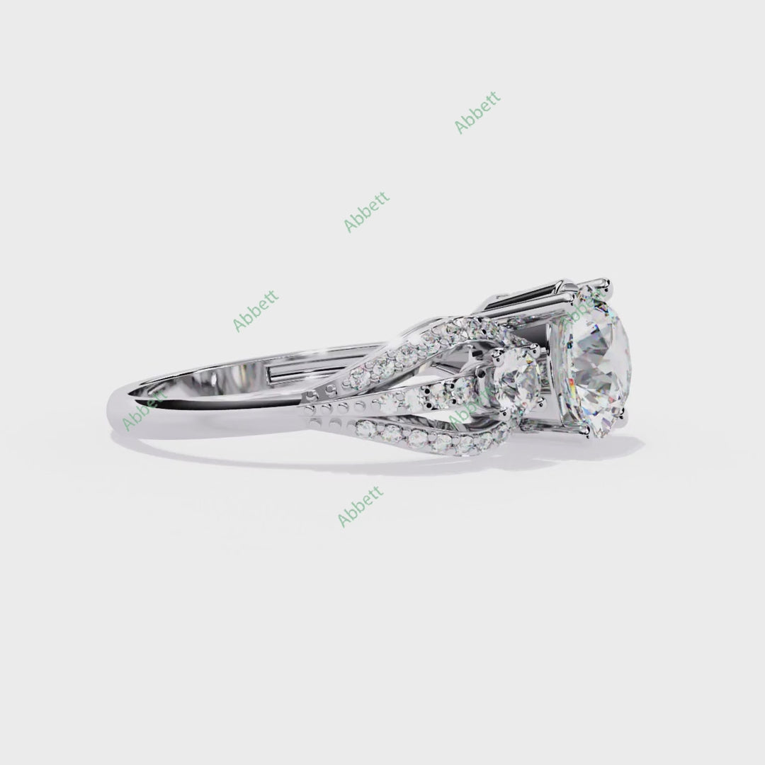 Accented Engagement Ring ENAC1194