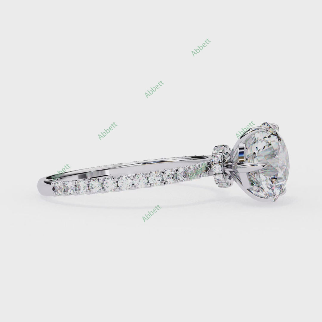 Hidden Halo Engagement Ring ENHI1586