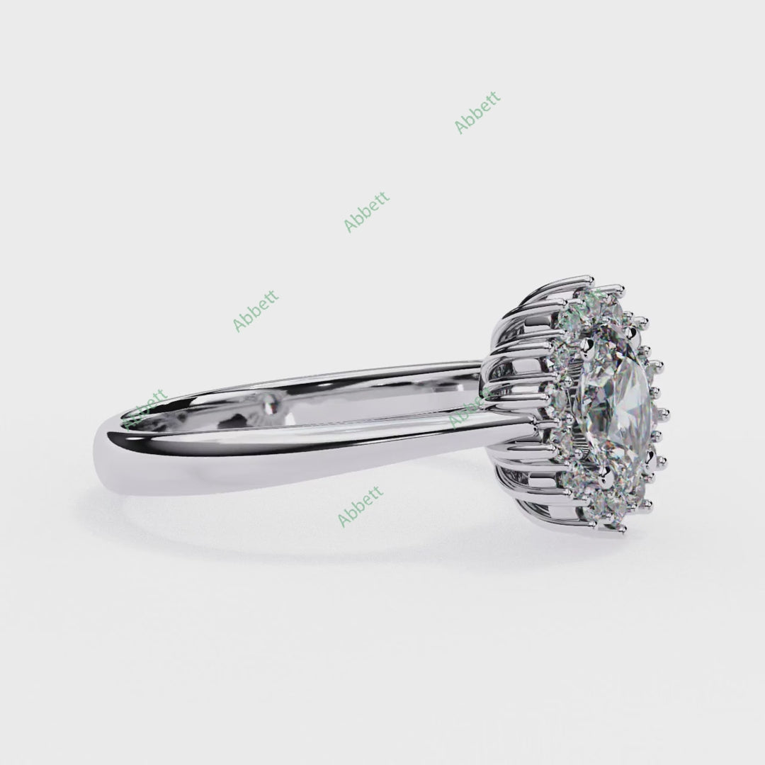Halo Engagement Ring ENHA1502