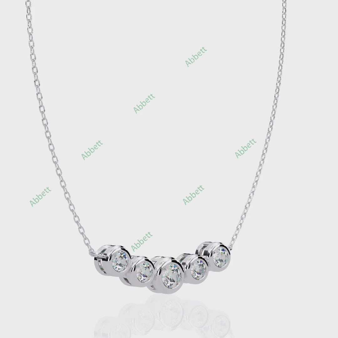 Bezel Bar Pendant PE1245