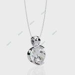 Load and play video in Gallery viewer, Round Solitaire Pendant PE1243
