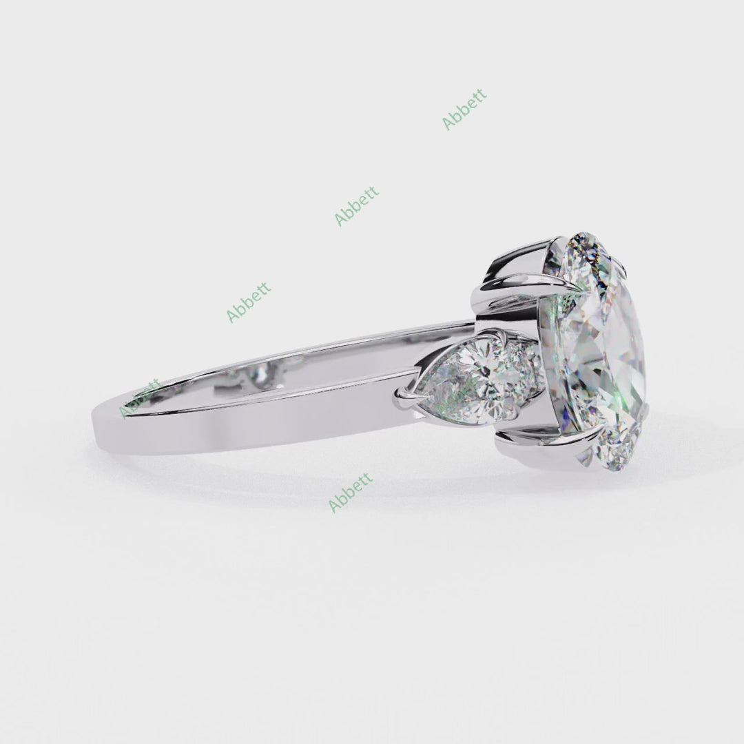 Three Stone Engagement Ring ENTH1060