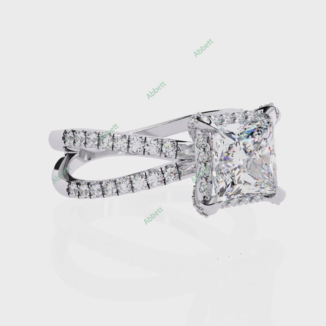 Hidden Accent Engagement Ring ENHI1091