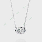Load and play video in Gallery viewer, Bezel Marquise Solitaire Pendant PE1592
