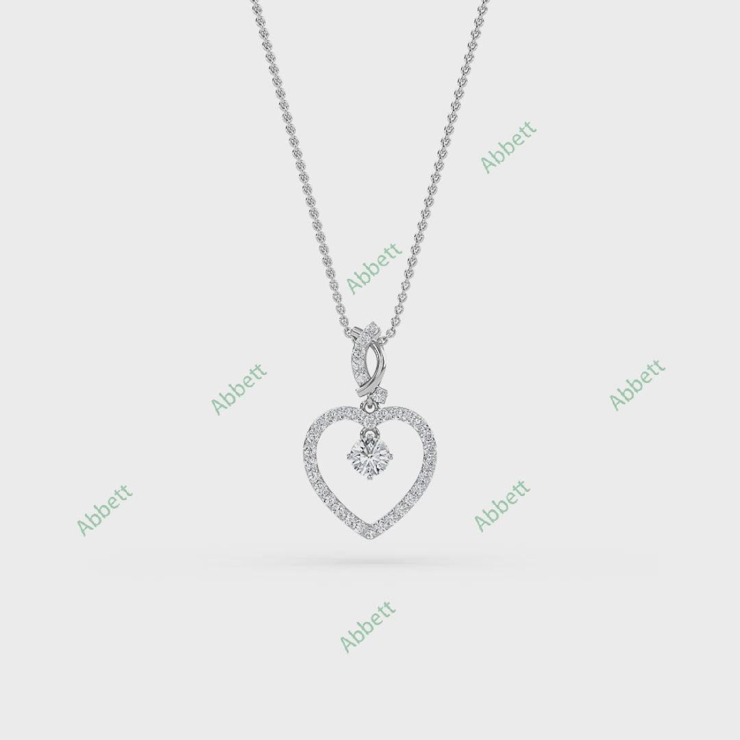 Fashion Heart Pendant PEHE020