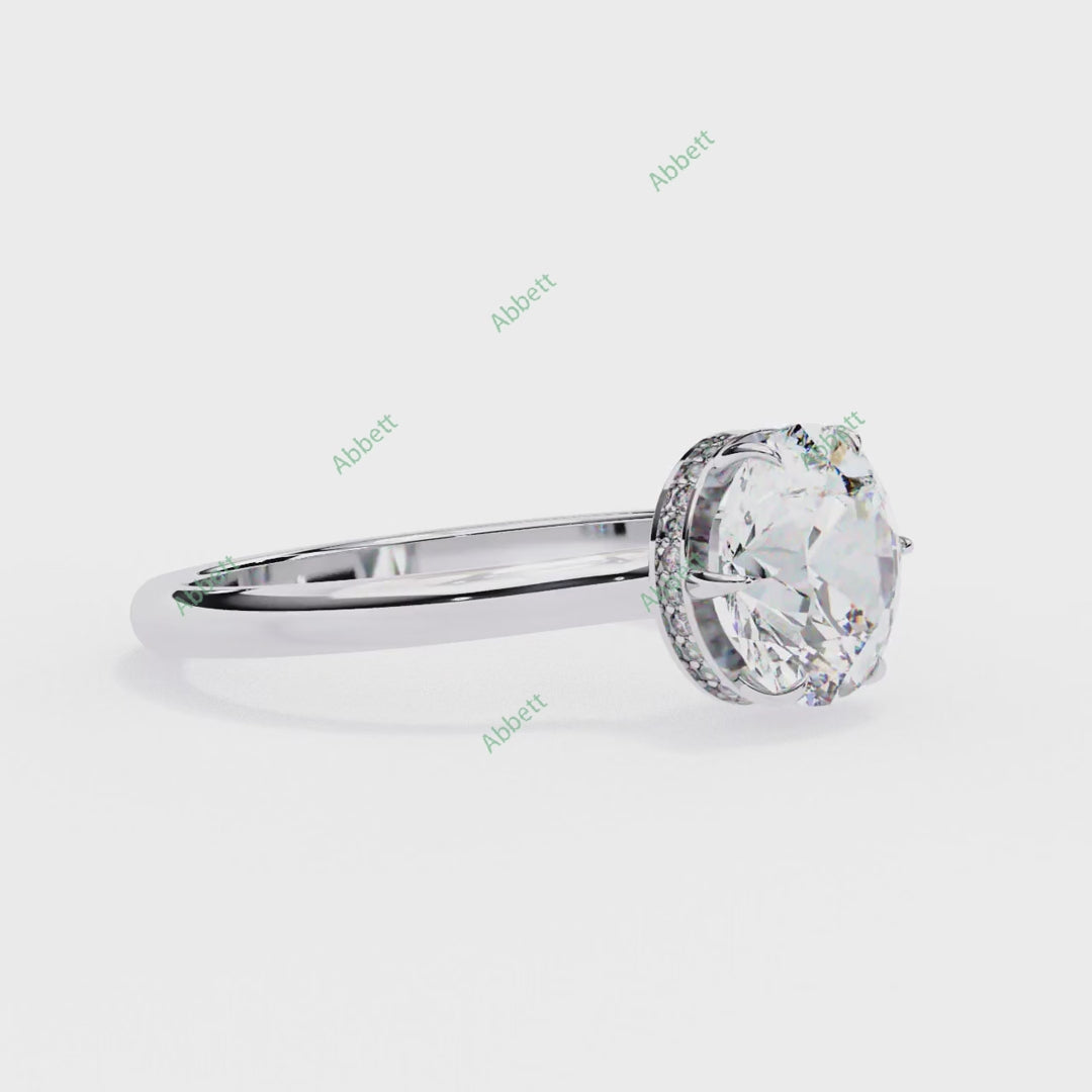 Hidden Halo Engagement Ring ENHI1523