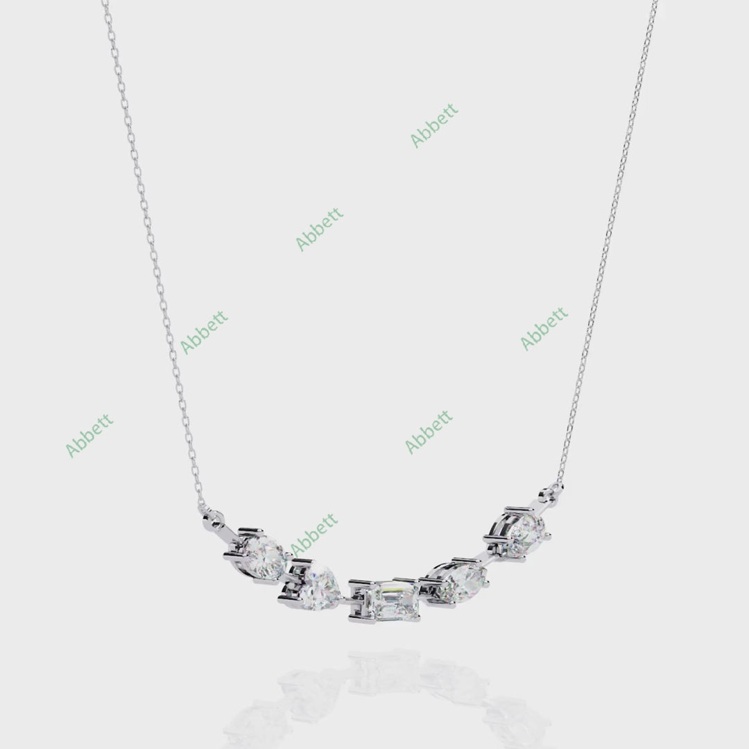 Curved Bar Necklace NECU1296