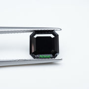 Asscher black moissanite