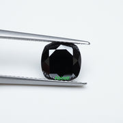 Cushion black moissanite