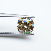 Cushion brown moissanite