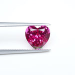 Load and play video in Gallery viewer, Heart lab grown hot pink sapphire

