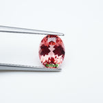 Load and play video in Gallery viewer, Oval lab grown padparadscha sapphire
