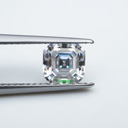 Asscher D FL moissanite