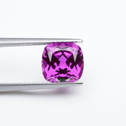 Cushion lab grown kunzite sapphire