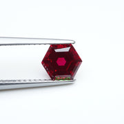 Hexagon lab grown ruby