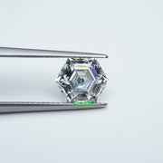 Hexagon D FL moissanite