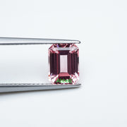 Emerald lab grown padparadscha sapphire