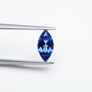 Marquise lab grown blue sapphire