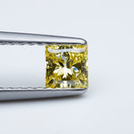 Load and play video in Gallery viewer, Princess lab grown yellow diamond
