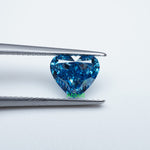 Load and play video in Gallery viewer, Heart lab grown blue diamond
