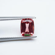 Antique cushion lab grown padparadscha sapphire