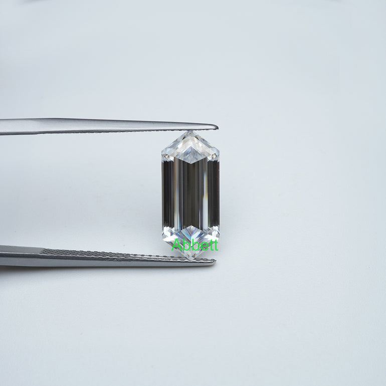 Hexagon D FL moissanite (2)