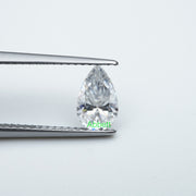 Pear D FL moissanite
