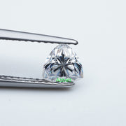 Trillion D FL moissanite