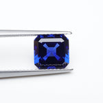 Load and play video in Gallery viewer, Asscher lab grown blue sapphire
